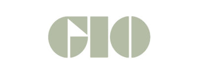 Logo of GIO Insurance, featuring bold, block letters.